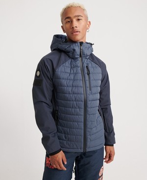 Superdry Kiso Padded Racer Férfi Kabát Sötétkék | PKLNW1945